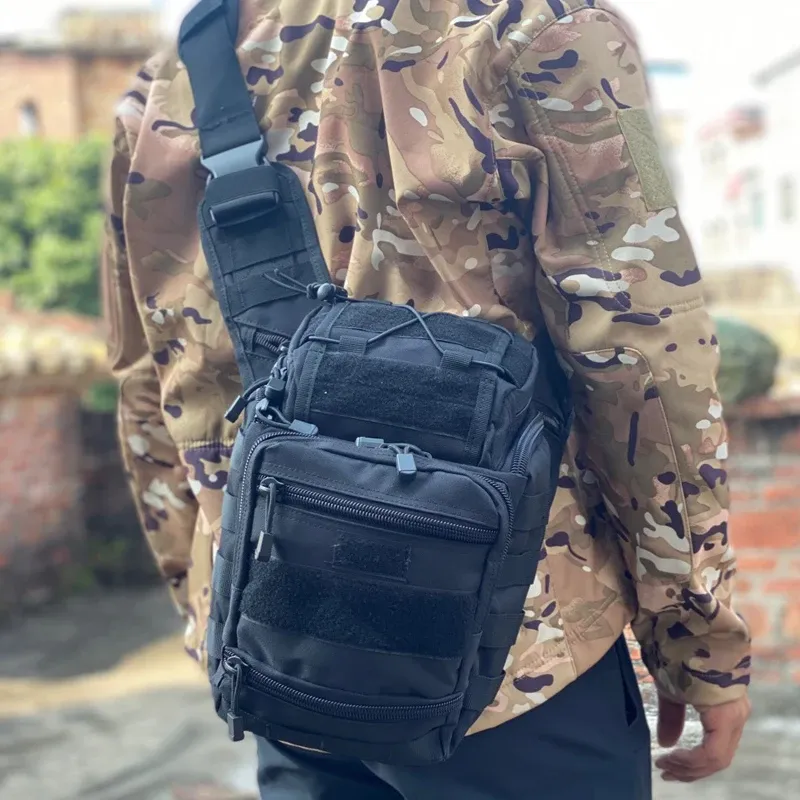 Сумки, военный рюкзак на слинге, EDC, тактическая сумка на плечо, армейский нагрудный рюкзак Molle, водонепроницаемый уличный походный большой рюкзак
