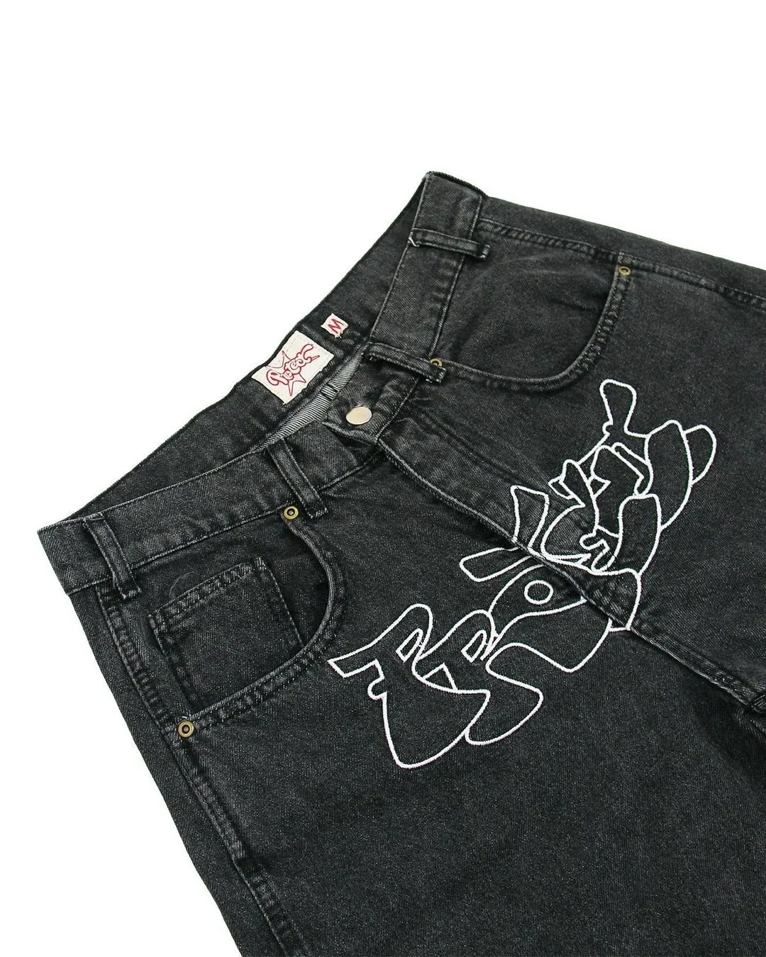 Y2K Denim Shorts - Harajuku Hip Hop Punk Rock Gothic