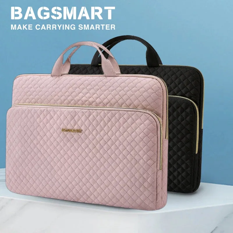 Bagsmart dizüstü çanta kolu kasa 13314156 Kadınlar için bilgisayar omuz çantası Defter evrakları Air Pro 13 14 240308