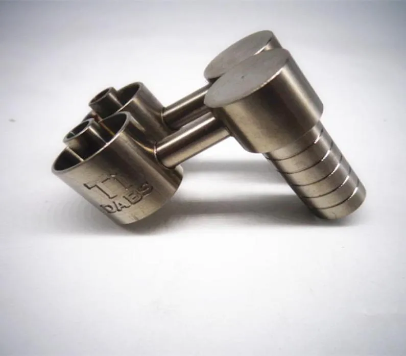 Who Titanium Nail Domeless Zijarm 101418mm Vrouwelijke en Mannelijke Titanium Nagels Gezamenlijk voor Glazen Pijp Bongmm3818789