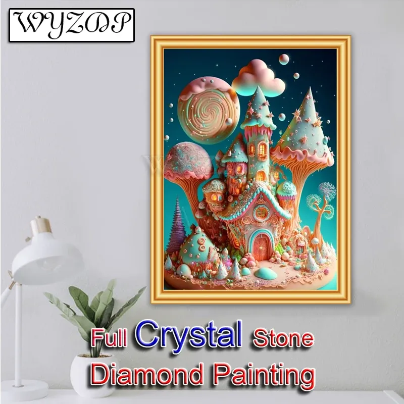 Stitch 5D DIY Crystal Diamond Painting мороженое полное квадратное мозаичная вышивка Cross Stitch Crystal Diamond Art Home Decor230912