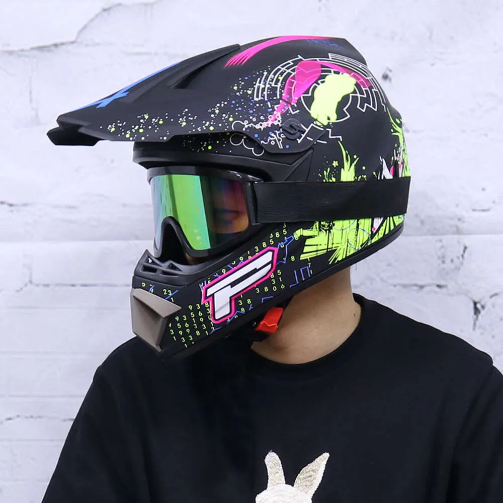 Casco de bicicleta de motocicleta de aventura todoterreno