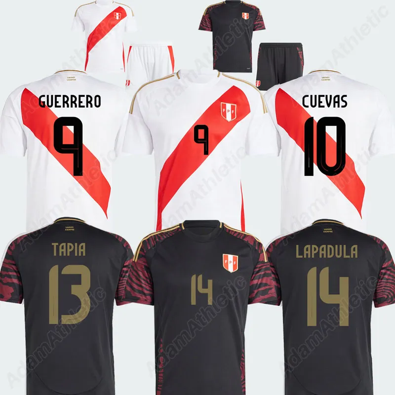 Peru Soccer Jersey 2024 Copa America Peru Football Shirts 24 25 Guerrero Tapia Lapadula Cuevas Abram Lopez Jersey Kit Player Wersja