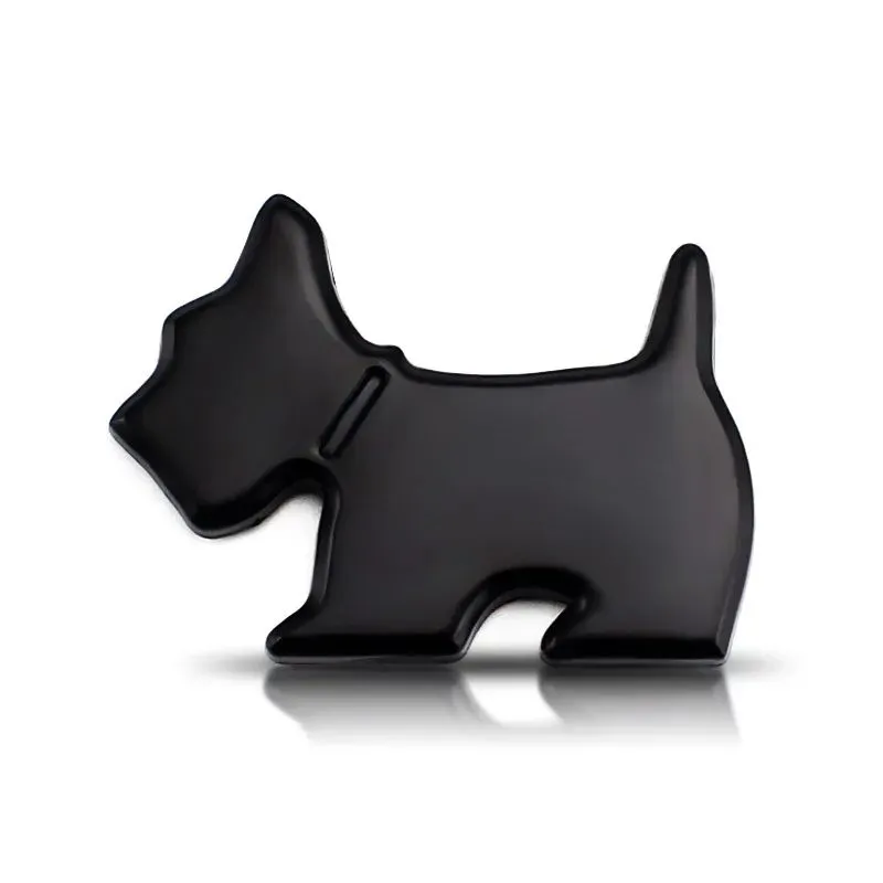 Vxihe Logo de voiture pour animaux de compagnie, autocollant personnalisé, corps de dessin animé chien chauve-souris mignon noir 6/10/12 pouces, queue de chat d'animation en métal