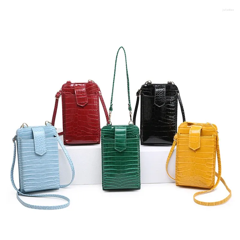 Omuz çantaları moda el çantası wome timsah crossbody bayan mini pu deri meslekçi çanta kızlar için telefon çantası fermuar