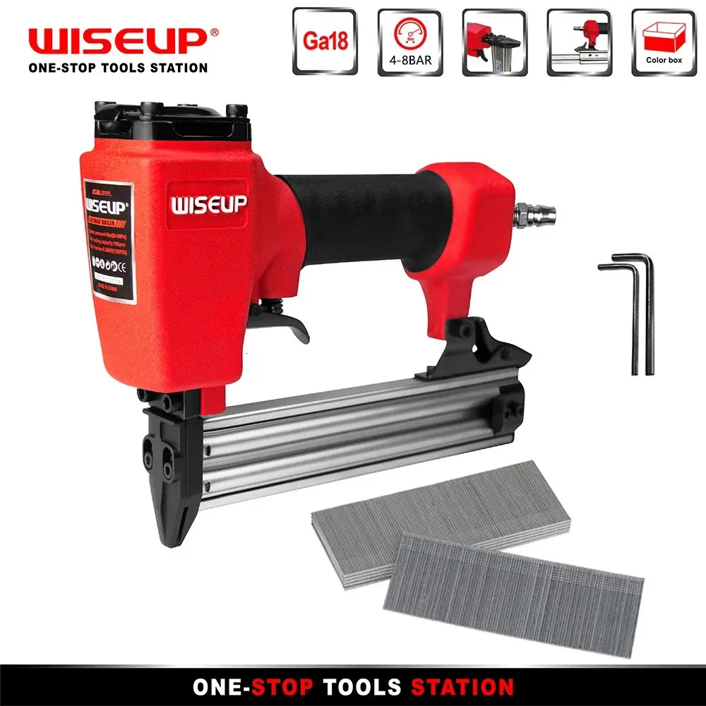 WISEUP PNEUMATIC NAIL GUN AIR BRAD NAILER CONSTRUCTION FUNKTA