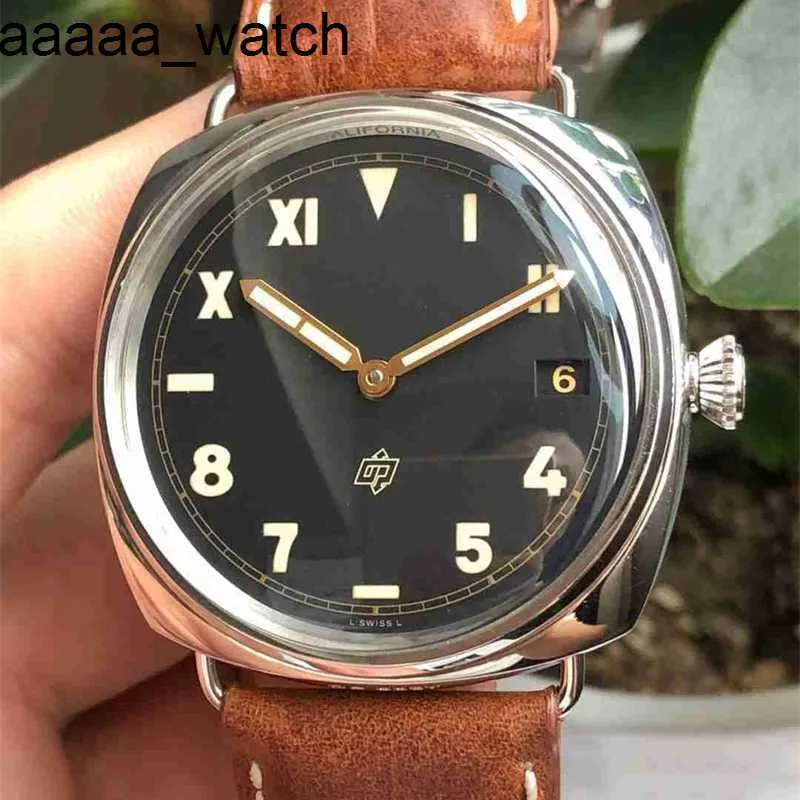 شاهد مصمم Panerass الفاخر 2024 Wristwatches فوري 47 مم PAM00424 اليدوي Mechanical Men Men Fether Feather Guynity Aways عالية الجودة