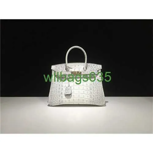 Bk Crocodile Bags Trusted Luxus-Handtasche, individuell gestaltet, hochwertiger Stern, gleiches Krokodilknochenmuster, einzelne Schulter, diagonale Spannweite, tragbar, mit Logo HBZ0