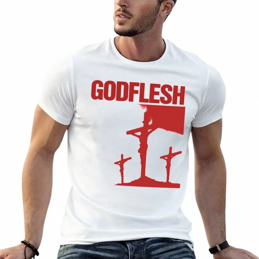 nova banda Godflesh presente do céu Punk Rock Band Techno T-shirt de grandes dimensões t camisa personalizada t shirt roupas masculinas H29w #