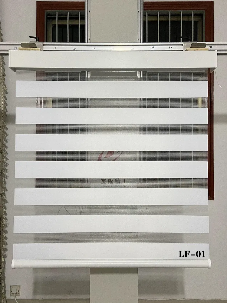 Shutters Filtro luce personalizzata Finestra Tosquadri di finestre zebra tende a doppio strato blinds per sfumature diurne e notturne per finestre e casa