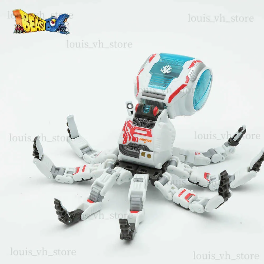 Figuras de brinquedo de ação 52Toys Beastbox BB-44 Robô de deformação OldOne conversando em mecha e cubo Figura Colecionável Presente T240325