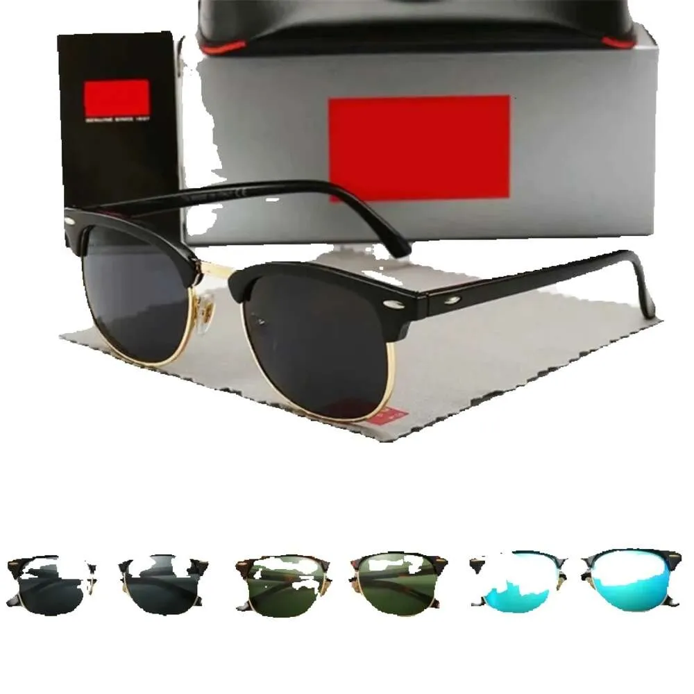 Designer Classical Brand Fashion Half Frame Sunglasses Women Men Polarized Sunnies Outdoors Driving Glasses UV400 Eyewear