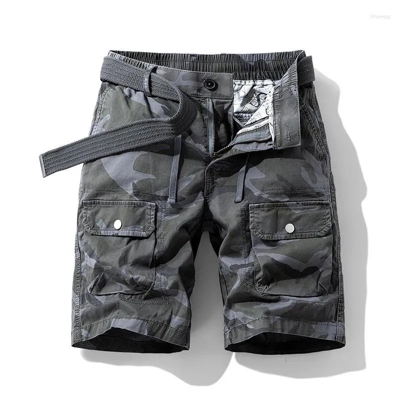 Men's Shorts Outdoor Fifth Pants Summer Jungle Camouflage Workwear Multi-Pocket Straight Leisure Climbing Middle