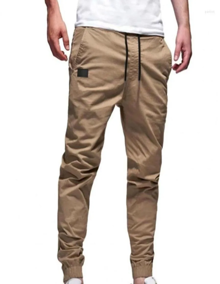 Männer039s Hosen Jogginghose Männer Multi -Taschen Training Hosen Tiefe Schritthosen Knöchel gebundene Mitte Taille Jogging Broek Pantalons PO6680353