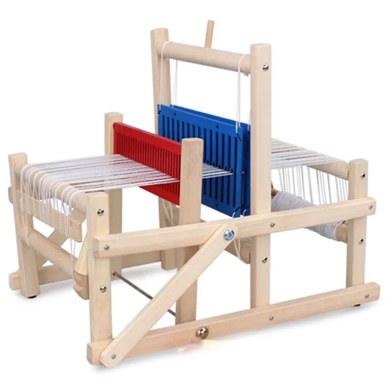 Machines houten traditionele weven weefgetouw voor kinderen speelgoed ambacht educatief geschenk houten weefframe breiermachine