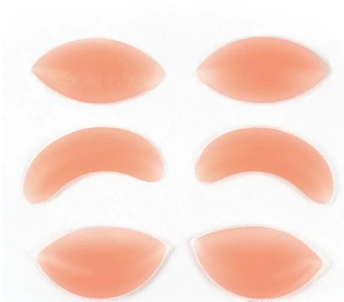 Mulheres Sexy Sutiã de Silicone Gel Invisíveis Inserções Almofadas de Mama Push Up Inserções Potenciadoras de Mama para Vestido Biquíni Swimsuit8112354 ZZ