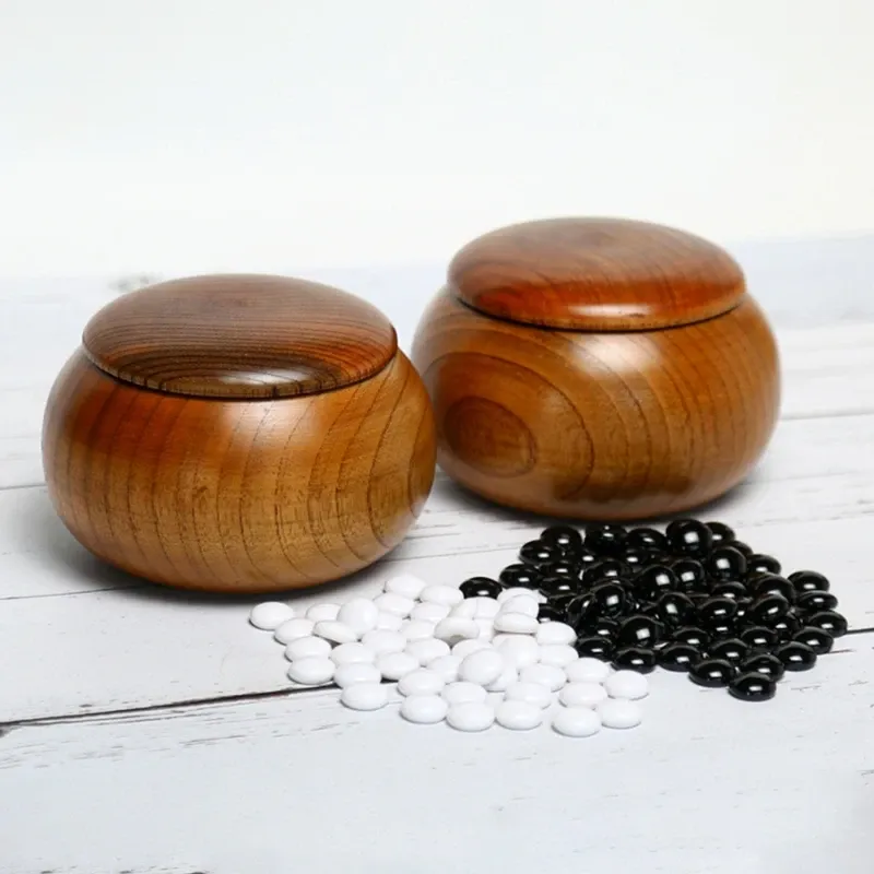 Jars Baduk Go Game Stones Bowls for Classic Strategy Board Game (Baduk/Weiqi)