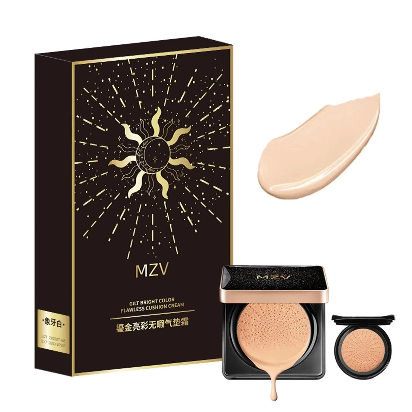 Creams MZV Foundation Air Cushion BB Cream Oil Control Waterproof Moft Airpermeable Concealer Whitening Face Base Makeup Tone Maker