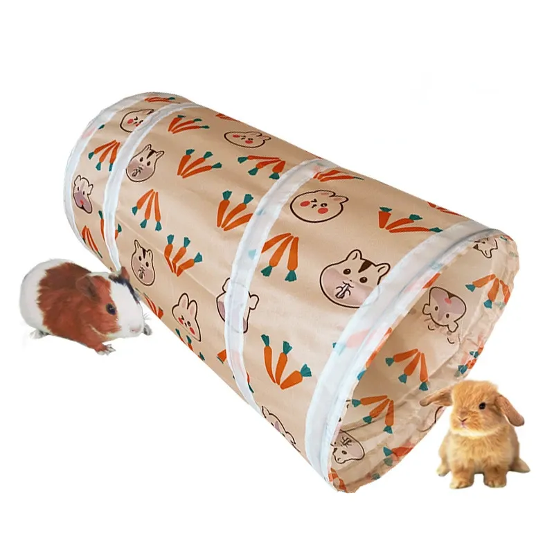 Tunnels Guineapig Rabbit Tunneltube Toys Bunny Hamster Hideout Small Animal Activity Tunnels Hideaway Foldable Supplies