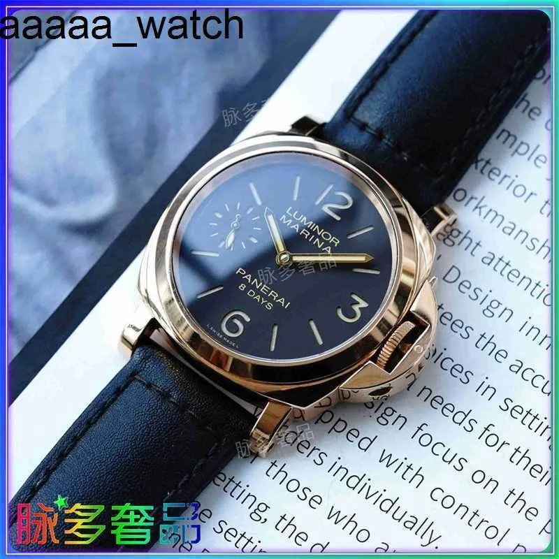 Designer Panerass Watch Luxury 2024 Wristwatches Immediate Men's Wristwatch Rose Gold Manual Mechanical Pam00511 Waterproof Stainless Steel High Quality