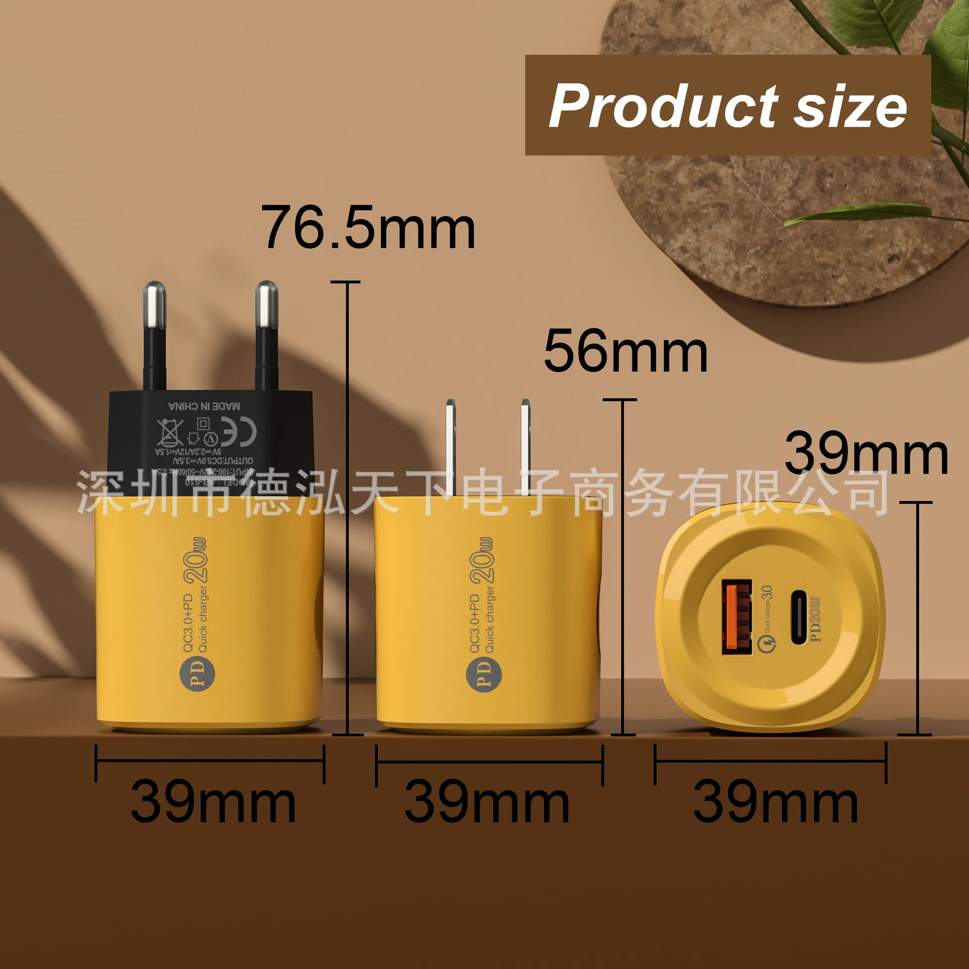 Ładowarka USB Szybka ładunek 3,0 20W Szybkie ładowarki TELEFEL Adapter