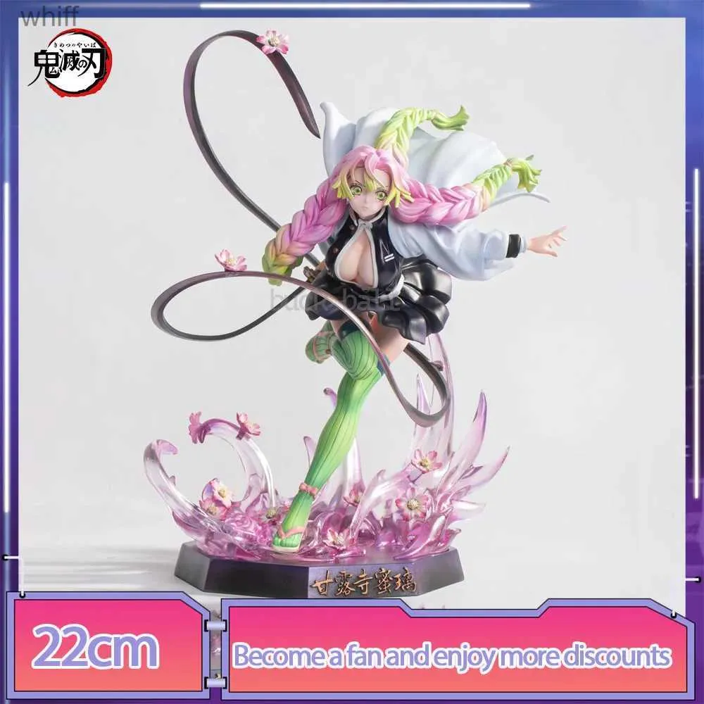 Action Toy Figures Demon Killer Character 22cm Kanroji Mitsuri Anime Kimetsu No Yaiba Character Shinobu Action Character Kamado Nezuko SexyToysc24325