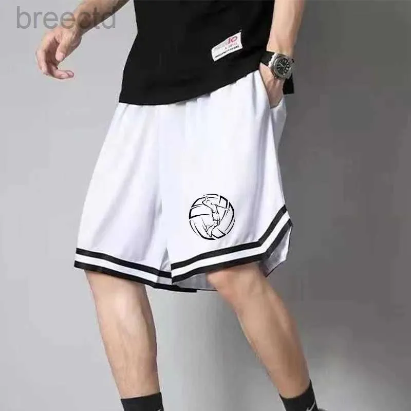 Shorts masculinos Shorts masculinos verão calções esportivos masculinos casual fitness respirável ginásio vestindo calças de basquete impressas na moda camisa esportiva de vôlei 24325