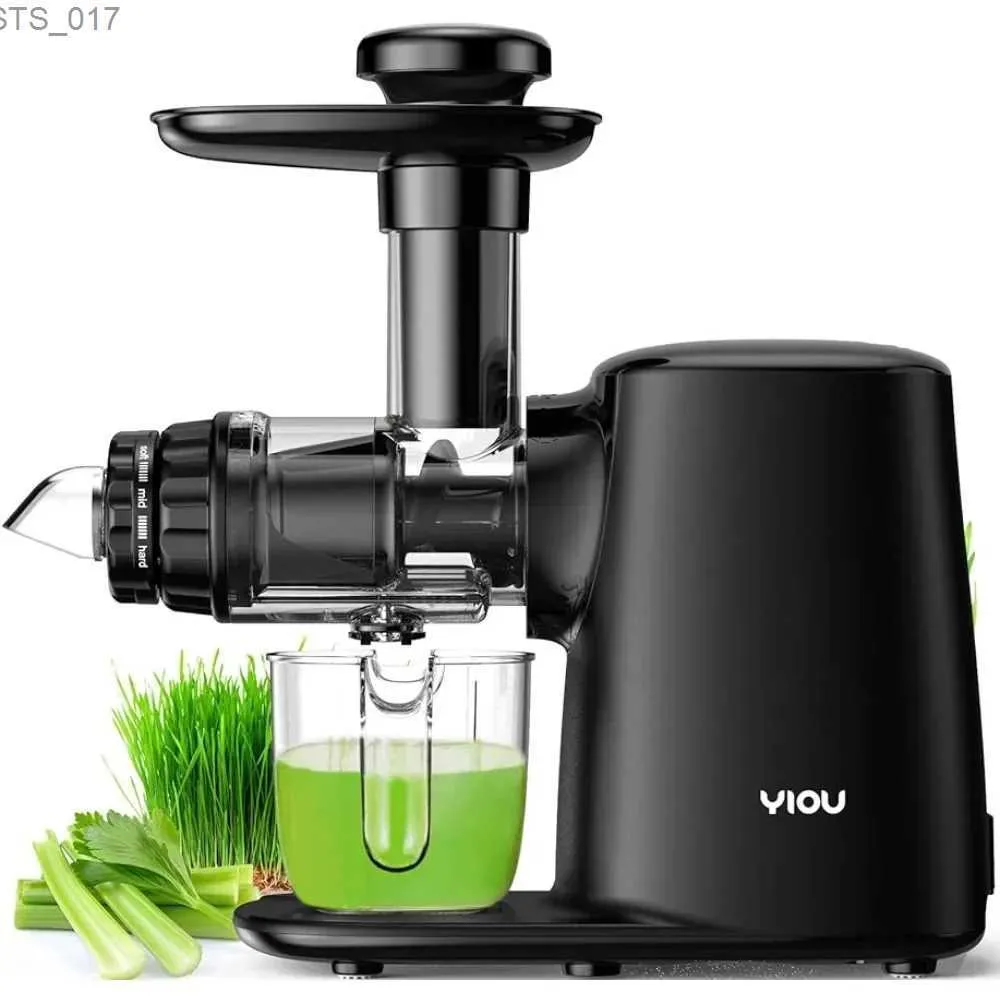 Juicers Cold Press Slow Juicer med 3 typer av grönsaks- och fruktjuicerekstraktorer fria från bisfenol en hög hårdhet långsam juicerl2403