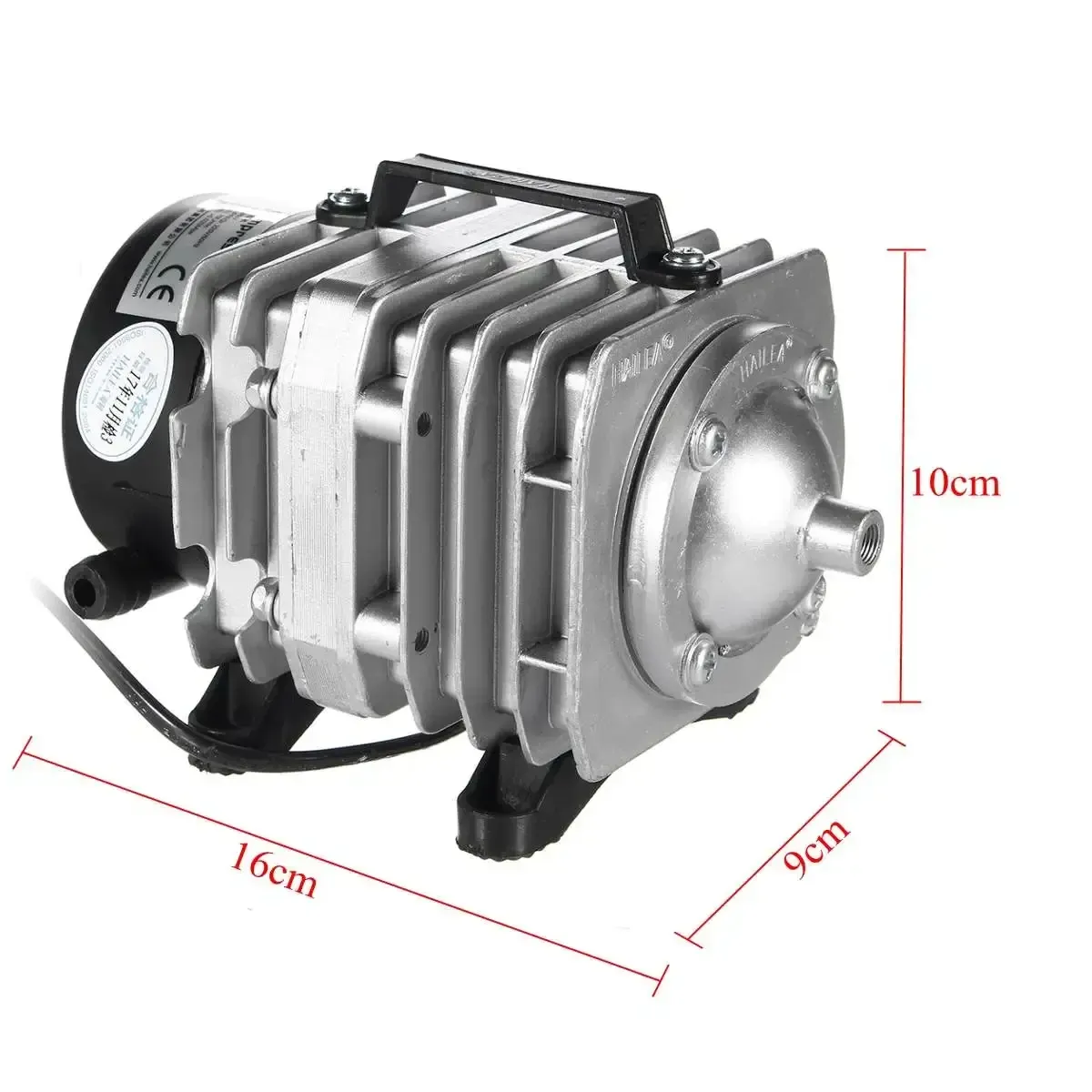 Tillbehör 45W 220V 70L/min luftkompressorpump elektromagnetisk syre akvarium fiskdamm kompressor hydroponic luft luftare ACO318 pump