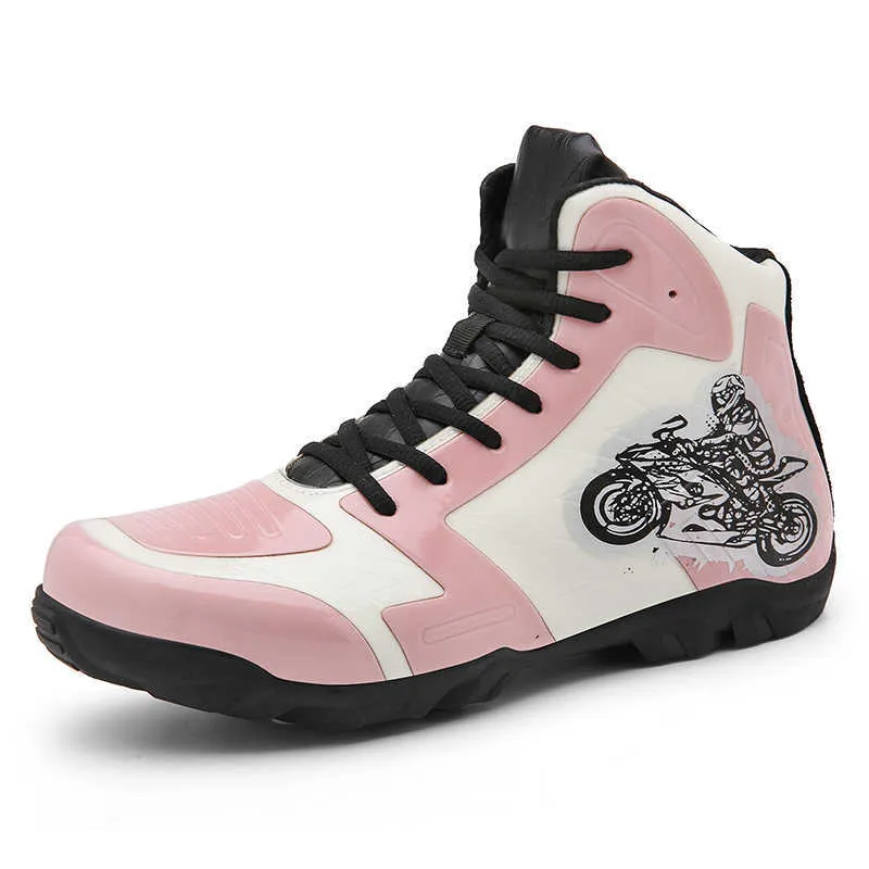 HBP Sapatos de treinamento de corrida de motocicleta de alta qualidade sem marca, botas esportivas masculinas off-road