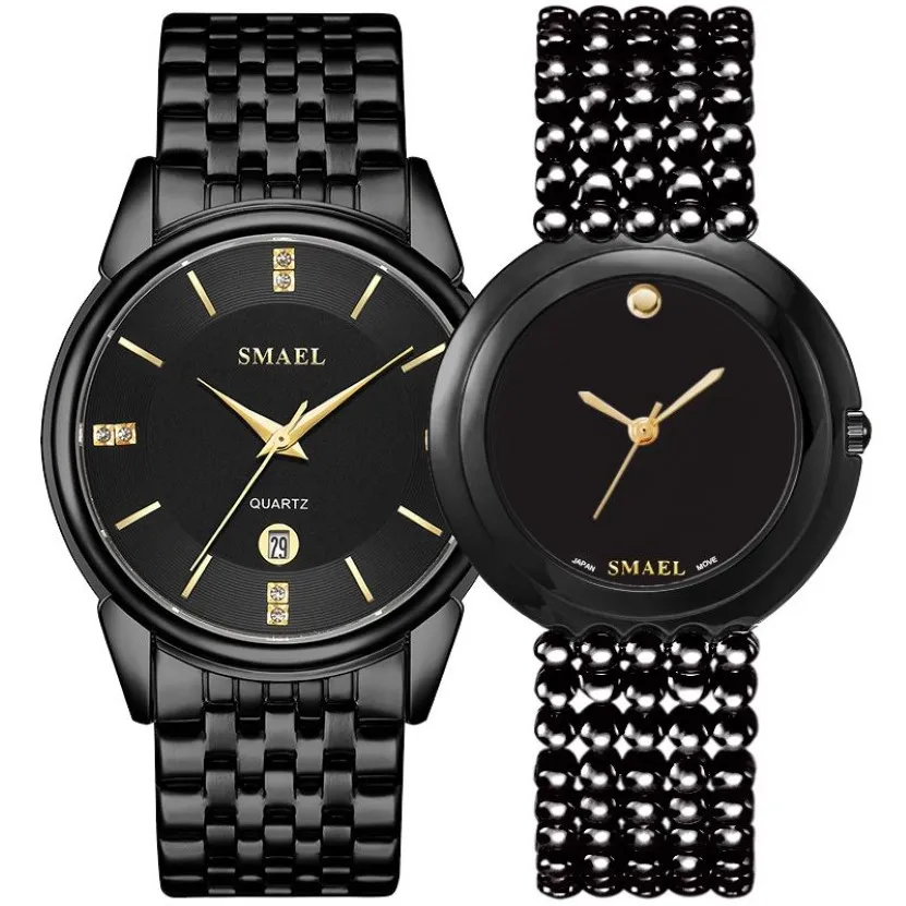 Luxus-Klassiker-Uhren-Set für Paare der Generation, wasserdichte Freizeit-Armbanduhr für Damen, elegant, 9026, 1885 m, Quarz-Digitaluhr, 340 Karat