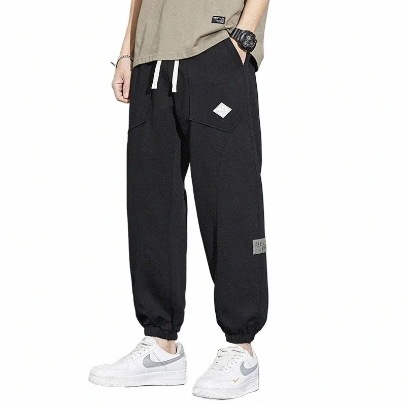 Mannen Lente Galerij Dept Joggingbroek Polyester Vezel Borduren Casual Broek Losse Joggingbroek High Street Harajuku Broek P7Th#