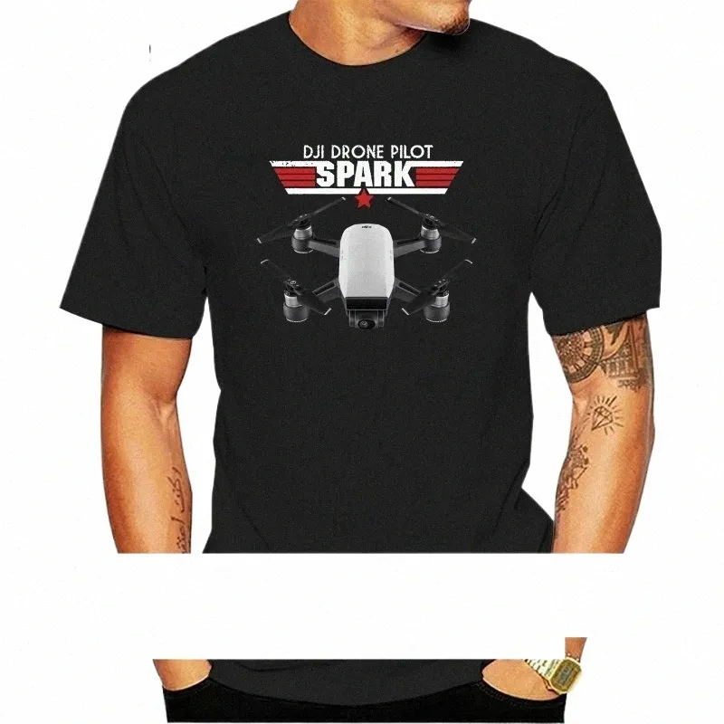 Nouveau T-shirt d'été Dji Spark Dji Dre Phantom 4 T-shirt Pilot Cool T-shirt 012413 X4dn #