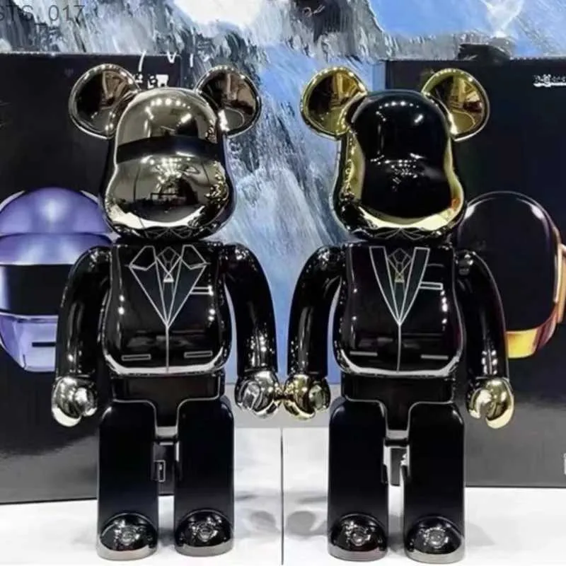 bearbrick x fragment 400% Cyberpunk Daft Punk Joint Bright Face