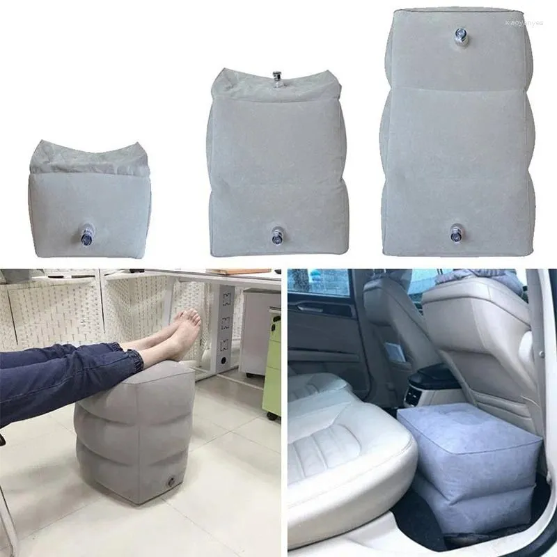 Cuscino in PVC gonfiabile da viaggio poggiapiedi aereo auto bus poggiapiedi regolabile in altezza volo per bambini dormire riposo