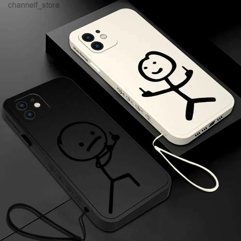 Mobiele telefoons schattig grappige matchman telefoonhoesje voor Huawei P50 P40 P30 P20 NOVA 10 10SE 9 9SE MATE 40 30 20 PRO LITE P SMART 2021 Y7A COVERY240325