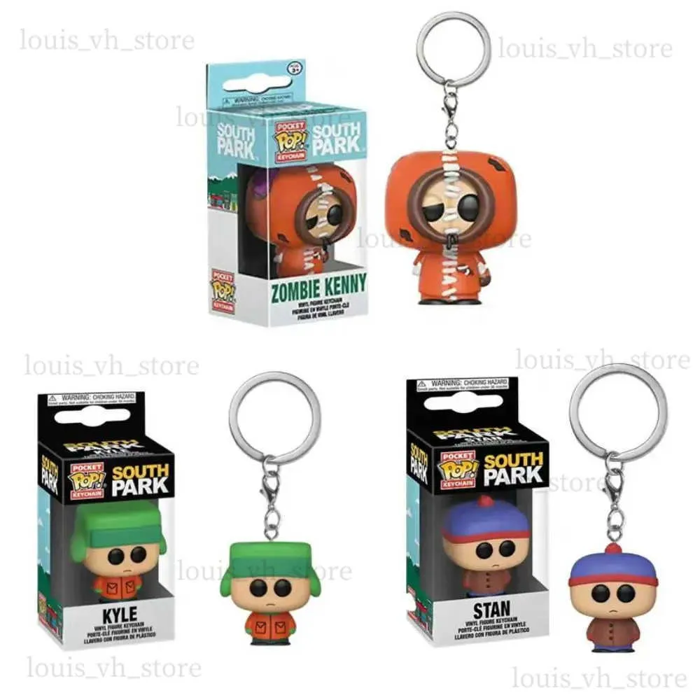 Action Toy Figures Keychain South Park Picture Pocket Pocket Action Picture Keychain Toy T240325