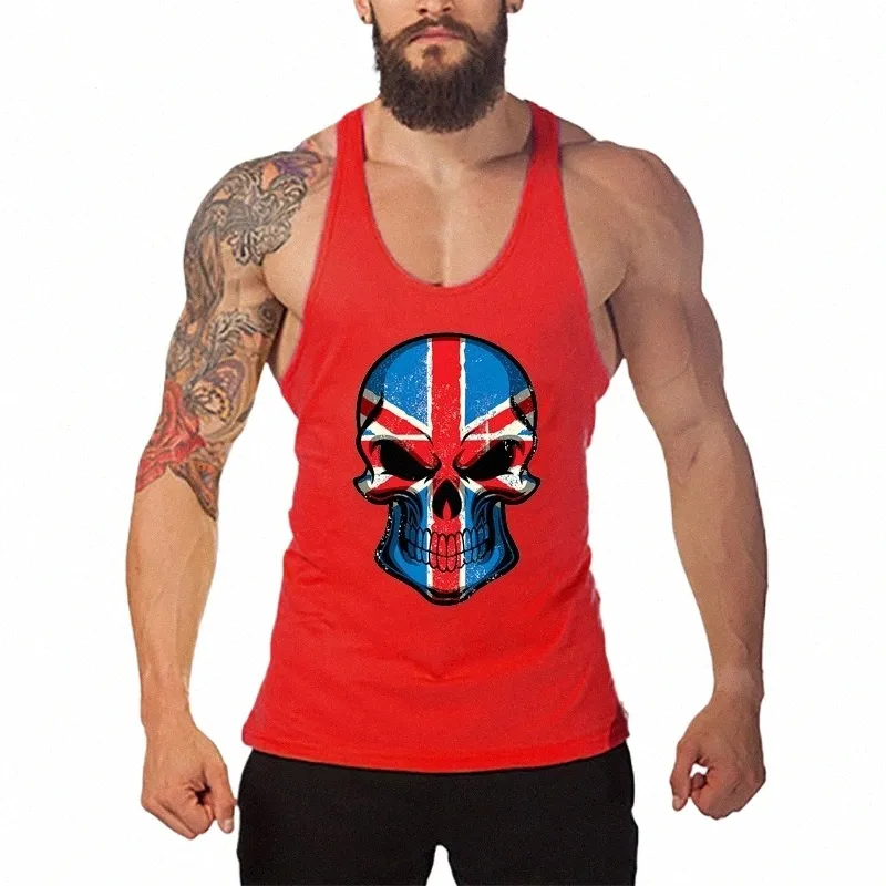 palestra di alta qualità Bodybuilding Canotte Uomo Casual Bretelle Sleevel Cott Traspirante Fresco Sensazione Estate Y Indietro T-shirt R4lo #