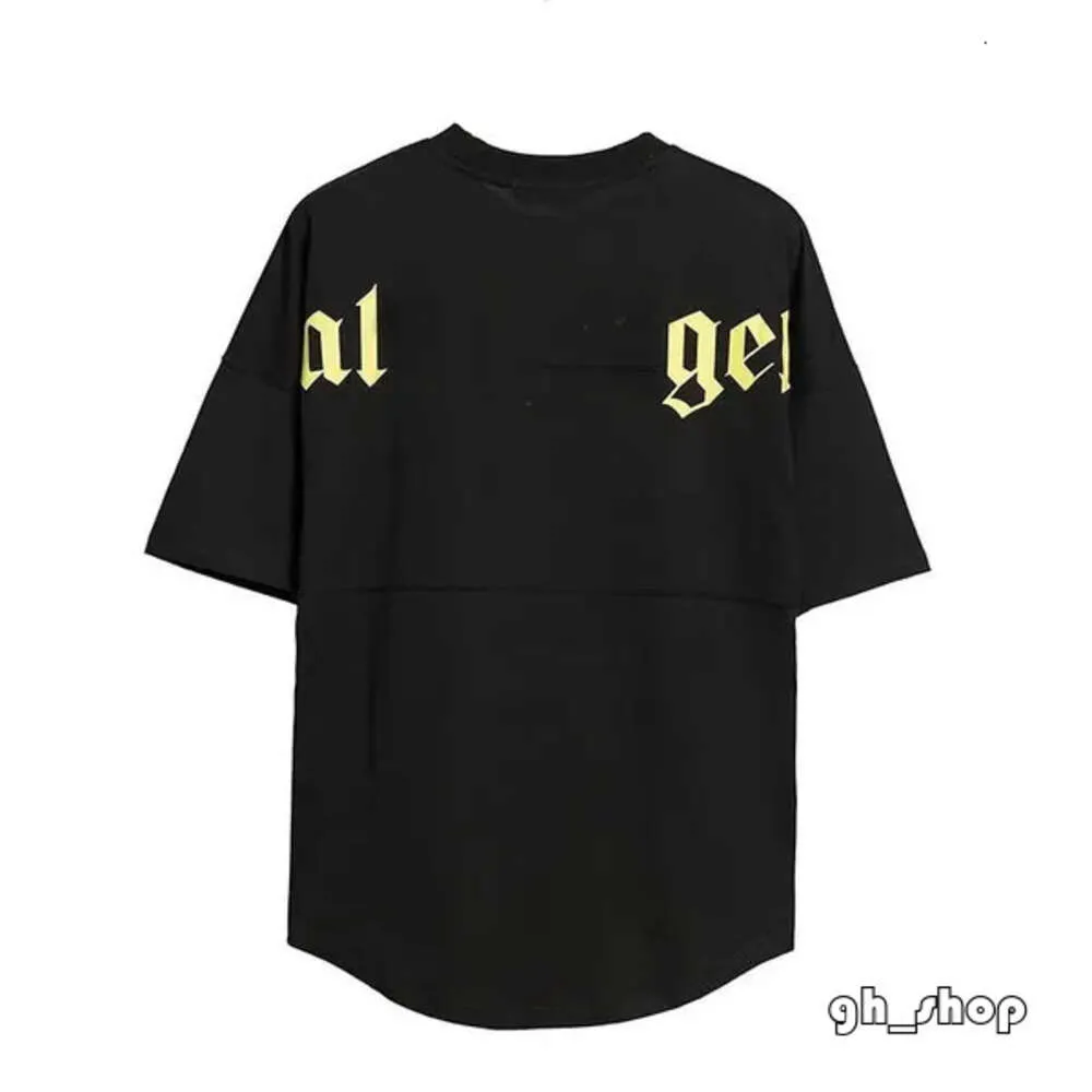 Designer Palms Angles T-shirt Marque De Luxe Vêtements Chemises Lettre Pur Coton À Manches Courtes Printemps Eté Marée Hommes Femmes Tees Noir / Blanc S-XL 3174