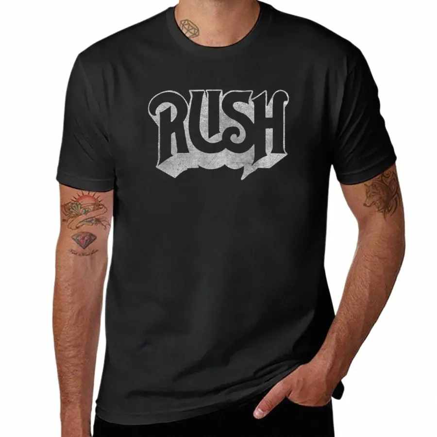 nuova Rush Band Logo T-shirt vestiti anime T-shirt vestiti estetici T-shirt corta da uomo t-shirt grafiche n9V2 #