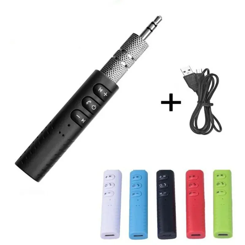 Adaptador receptor de áudio bluetooth 4.2, clipe de colar, entrada de 3.5mm, mãos livres, aux, alto-falante de carro, fone de ouvido, receptor de áudio, câmera compatível