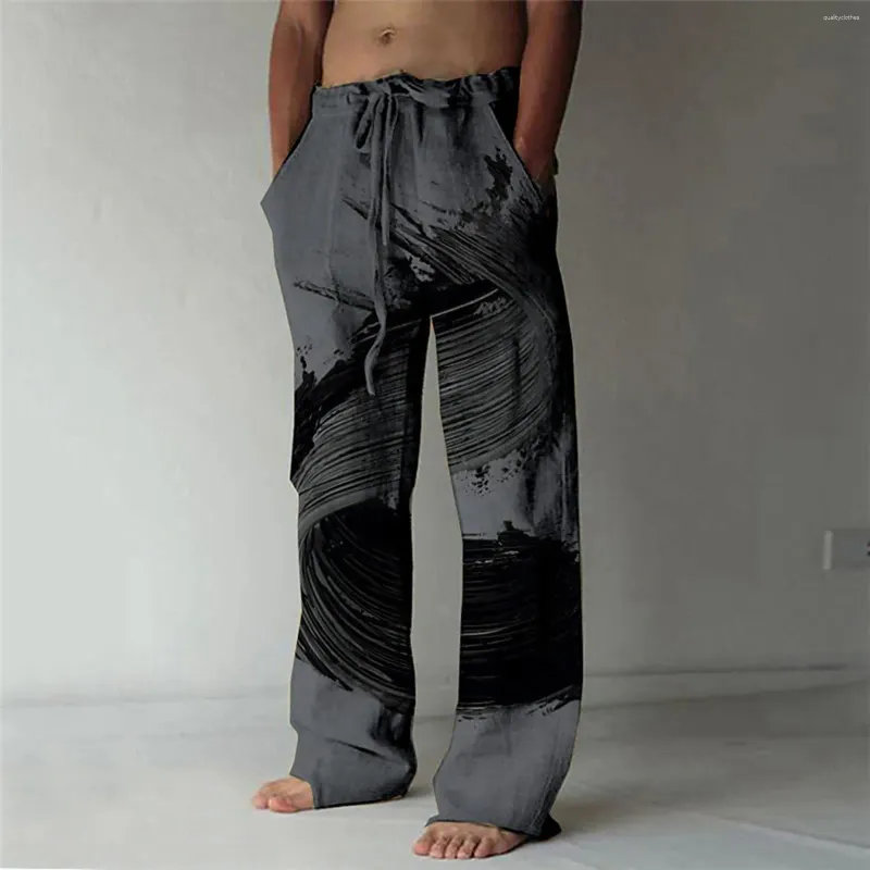 Herrbyxor män casual baggy sweatpants mjuk bekväm passning bred ben löpande jogger man y2k kläder gym arbete byxor pantaloner