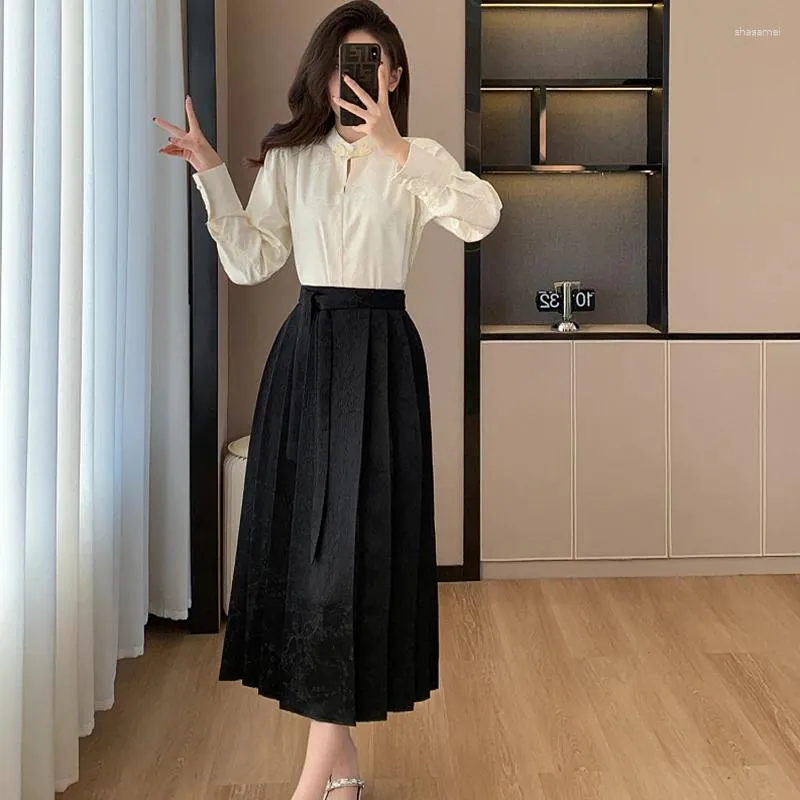 full skirt shirt dress Patou