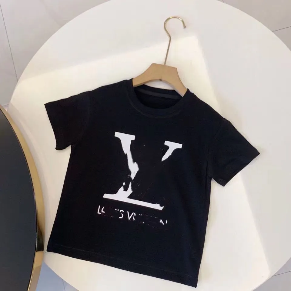디자이너 아기 어린이 짧은 슬리브 티 탑 베이비 소년 고급 셔츠 여자 패션 편지 Tshirts Chilsrens 캐주얼 편지 인쇄 옷 티셔츠