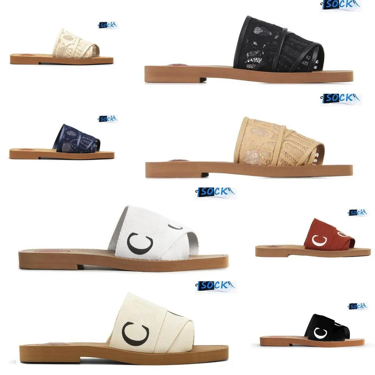 2024 Primavera Scarpe Basse Designer Woody Pantofole per le donne moda sandalo di lino Estate Tempo libero Vacanza Pantofole da spiaggia sandali casual da donna Outdoor Home Slide