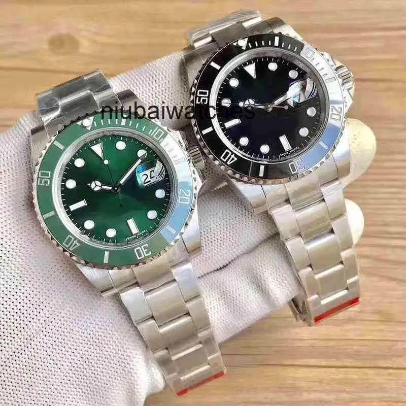 Designer Watches Rlx Green Watch Luxury Black Mechanical Blue Family Diver Water Ghost Solid Steel Luminous Waterproof Japanese Rörelse Swiss varumärke