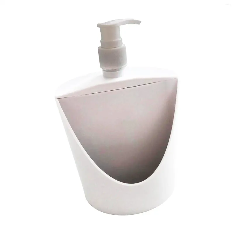 Distributeur de savon liquide et porte-éponge 500ml 2 en 1 pour salle de bain, Bar à domicile