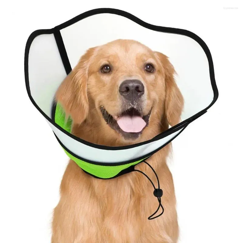 Dog Collars Soft Fabric Pet Collar Lightweight Cone Adjustable For Post- Recovery With Splicing