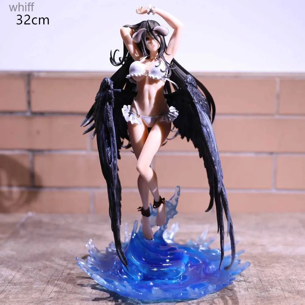 Anime Manga Babedo Subin Swimsuit Anime Personagem Albedo PVC Character de ação Toy Babedo Estátua série Modelo Doll Doll