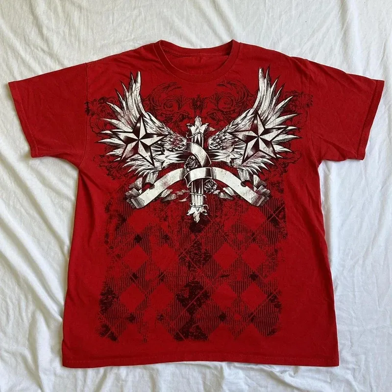 Cyber Grunge Y2K Star Skull Print Graphic shirt with t shirt Cyber Grunge Y2K Star Skull Print Graphic shirt with t shirt